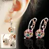 1 paire magnétique minceur boucles d'oreilles perdre du poids corps Relaxation Massage mince oreille goujons Patch santé bijoux filles femmes meilleur cadeau ► Photo 2/6