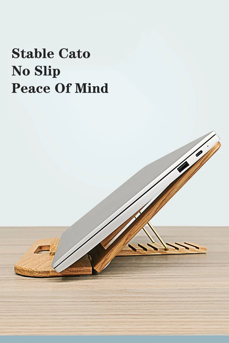 Universal Wood Laptop Stand For Macbook Air Pr 13 Desk 10-17.3 Inch Storage Detachable Wooden Notebook Holder Laptop Accessories laptop cooling fan