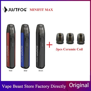 

Newest Original JUSTFOG Minifit Max Pod Vape Kit with 650mAh Battery &1.5ml Pod 1.6ohm Coil E-cig Vape kit vs drag x pod kit