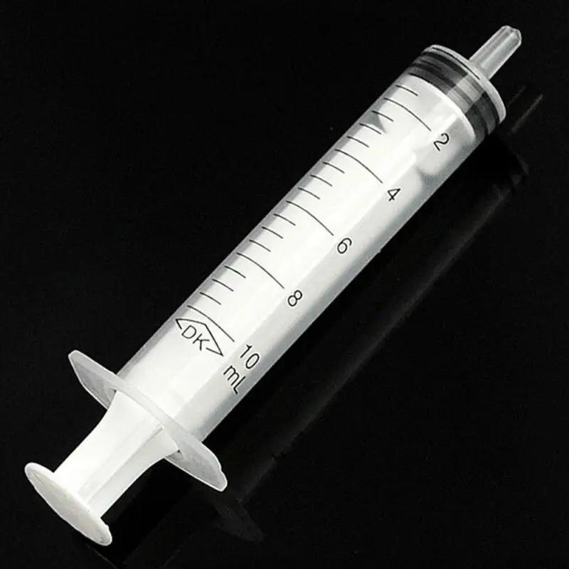 10Pcs 5/10 ml Plastic Reusable Syringe For Measuring Nutrient Sterile Hydroponics Kithchen Tool