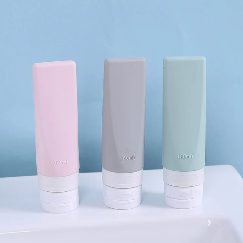 

Portable Refillable Bottle Empty 38ml 60ml Silicone Travel Packing Bottle Press for Lotion Shampoo Cosmetic Squeeze Containers