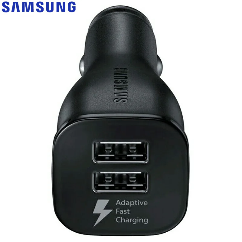 Быстрое Автомобильное зарядное устройство Samsung двойной USB адаптер для Galaxy S10 Plus S8