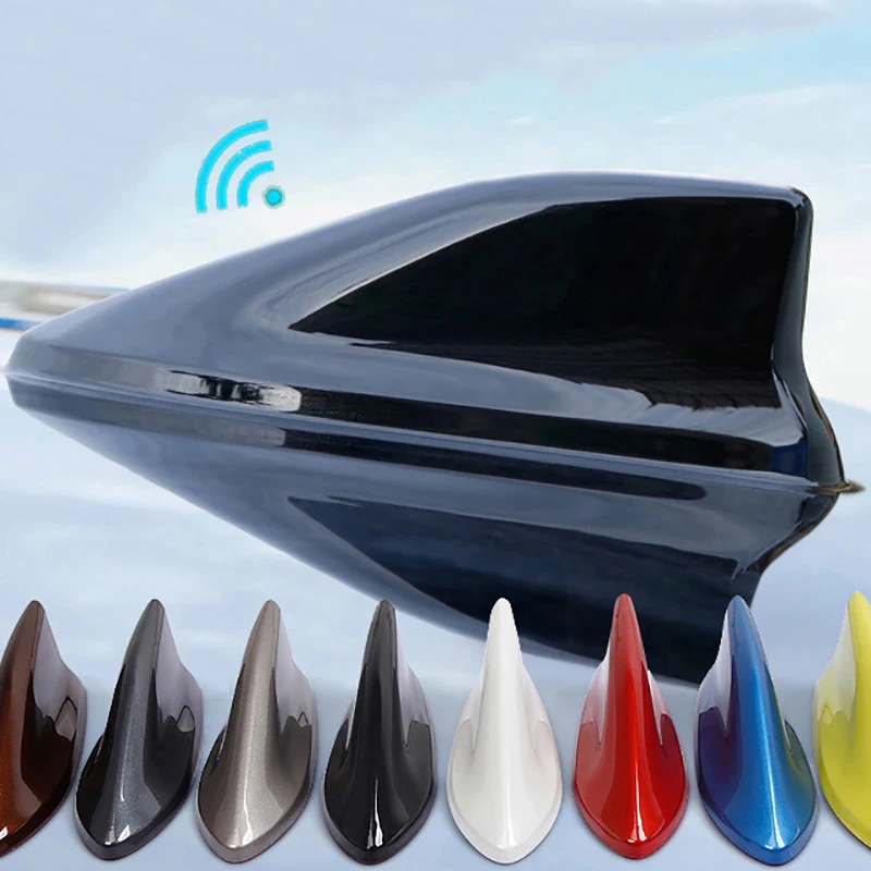 Tanie Antena samochodowa w kształcie płetwy rekina sygnał radiowy anteny na większość samochodów
