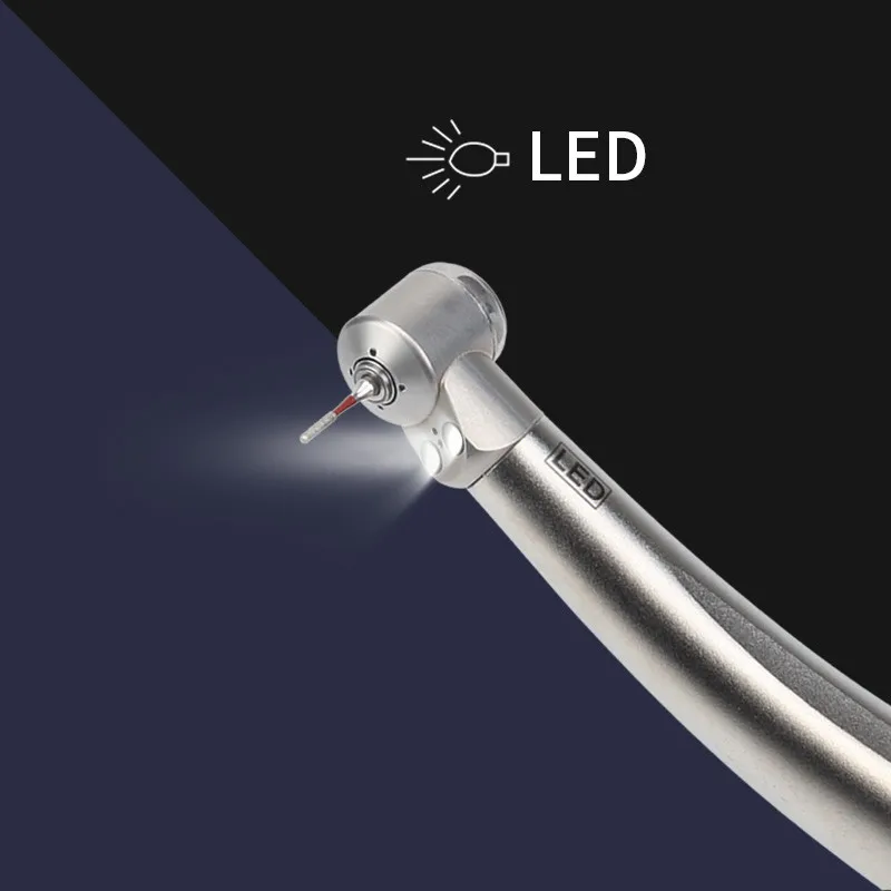 Dental LED High Speed Handpiece Mini Head Air Turbine with Double Single Water Spray Children 2/4Holes B2/M4 | Красота и здоровье