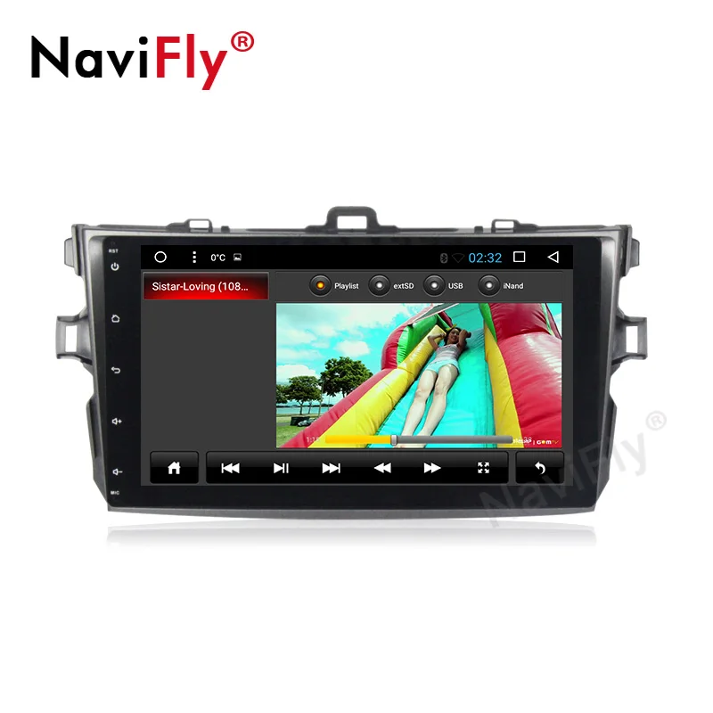 Автомобильный DVD Android система для Toyota Corolla 2008 9 дюймов мультимедийный плеер стерео bluetooth wifi gps навигация поддержка DVR DAB BT