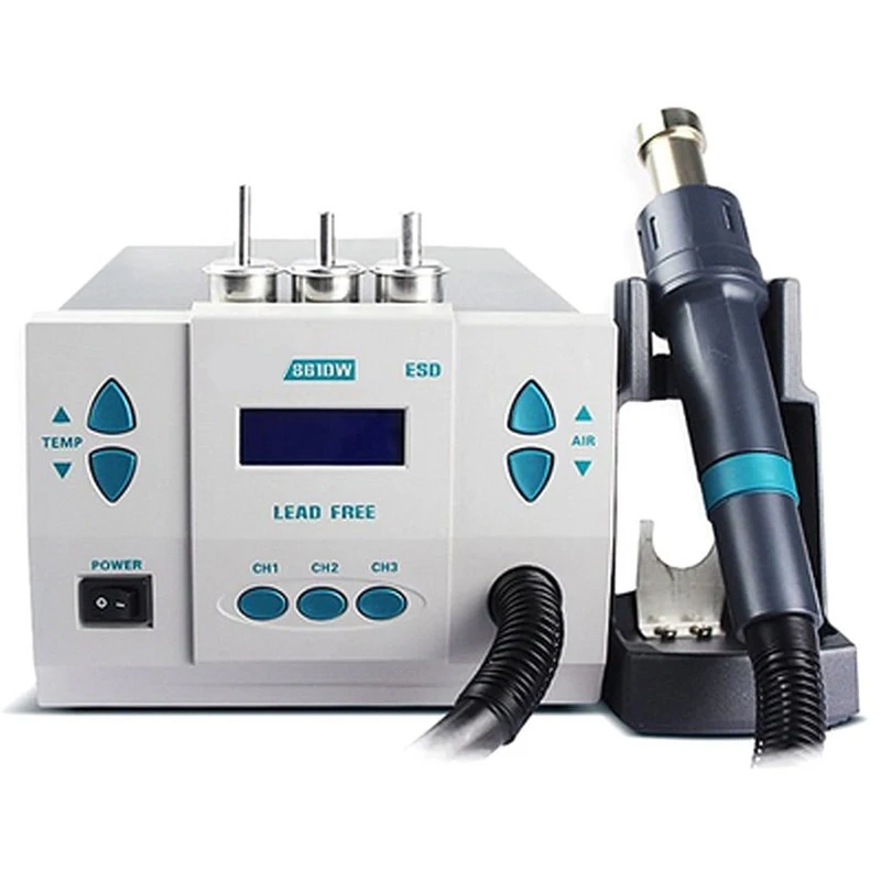

861DW Lead-Free Soldering Station Intelligent Digital Display 1000W Rework Station for PCB Chip Repair,EU Plug