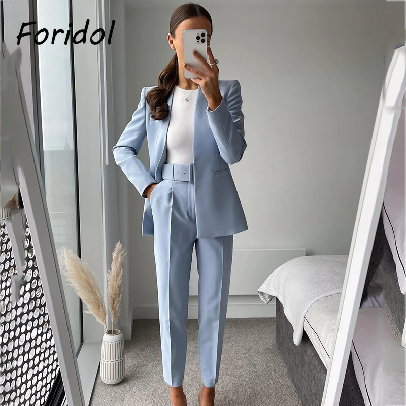 blazer and pants set womens