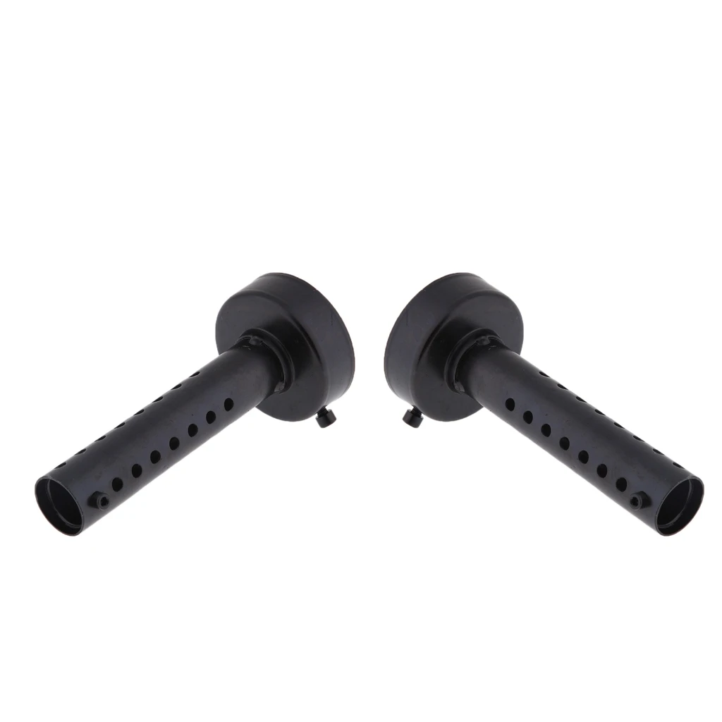 2 x 60mm Black Motorcycle Exhaust Muffler Insert Baffle Can Removable Universal