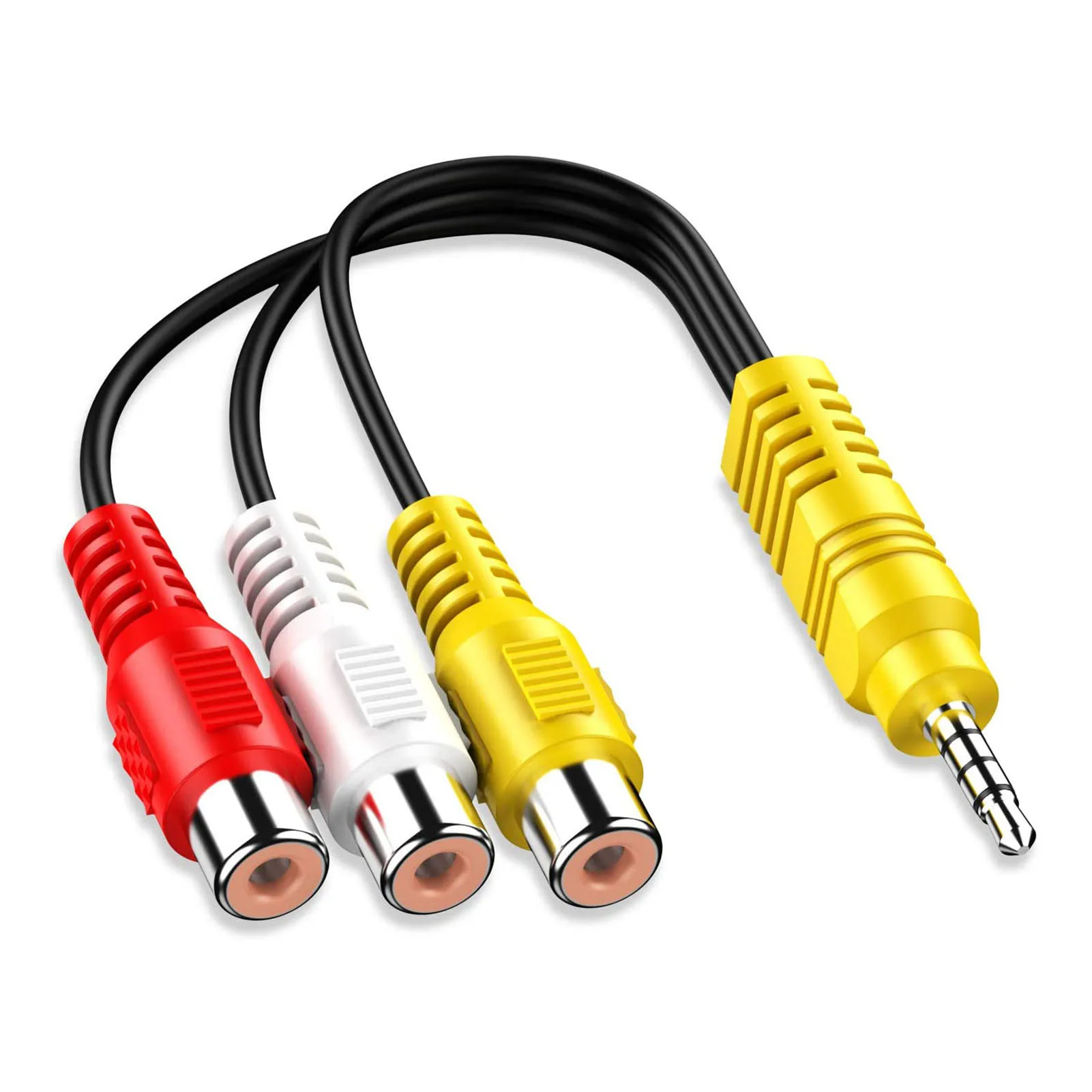 3.5mm To 3 Rca Cable Video Component Av 