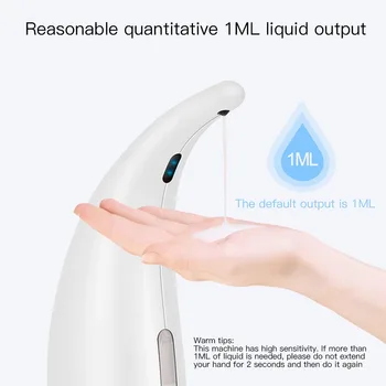 

Soap Dispenser Pump Automatic Liquid Soap Dispenser Infrared Smart Sensor Touchless Foam Shampoo Dispensers For Kitchen Bathroom