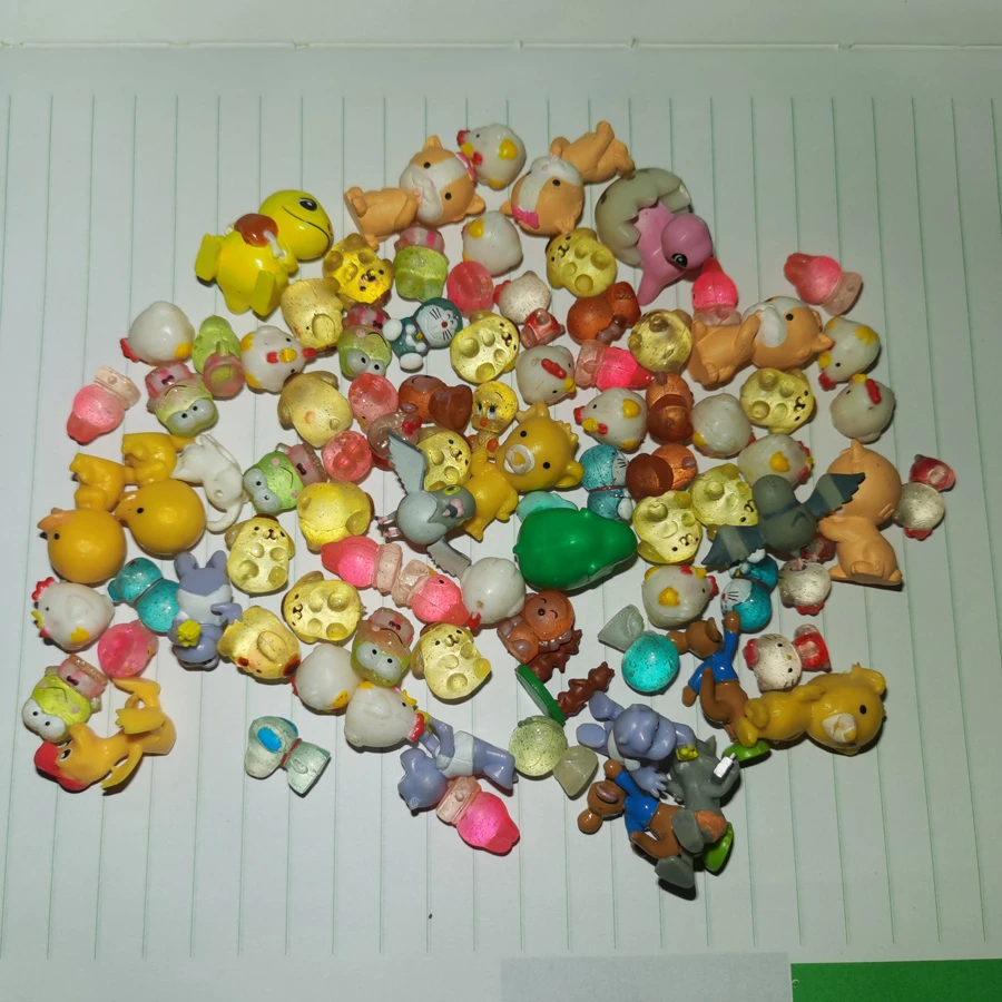 Lote de 85 Uds. De juguetes para niños al por mayor, Mini animales mezclados, figura de Anime japonés, conejo, gato, pollo, mono, perro, figura, muñecas, regalo|Figuras de juguete y acción| - AliExpress