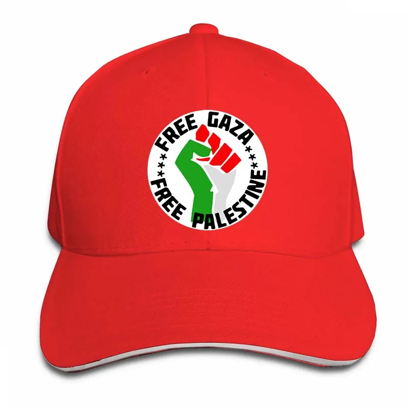 Бейсболка Free Palestine для мужчин и женщин, модные регулируемые кепки - Цвет: 2-Red