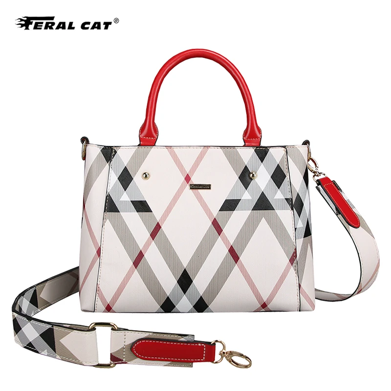 

FERAL CAT Women's Shoulder Bag Handbag Women 2020 High Quality Polyester Fiber Luxury Brand Bucket Bag Design Women Handbag