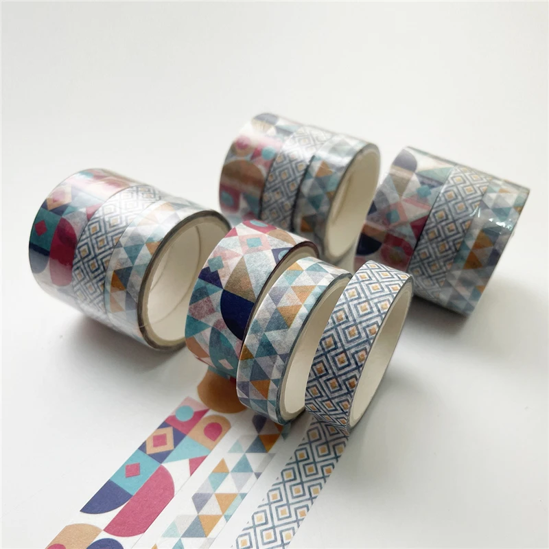 Washi Tape 3 Pc Basic geometry Vintage Starry sky Art Decorative Adhesive Tape Diy Scrapbooking Sticker Label Stationery