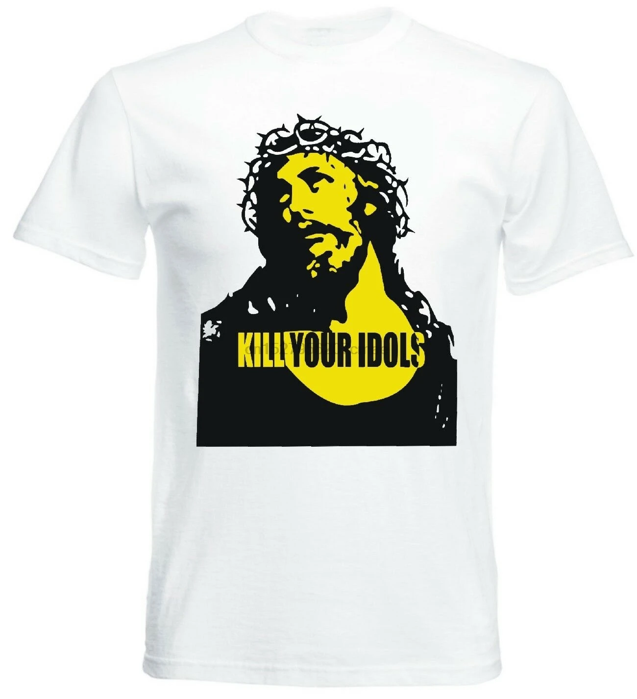 Kill YOUR IDOLS футболка с изображением Иисуса музыка в стиле рок панк группа Нью-Йорк