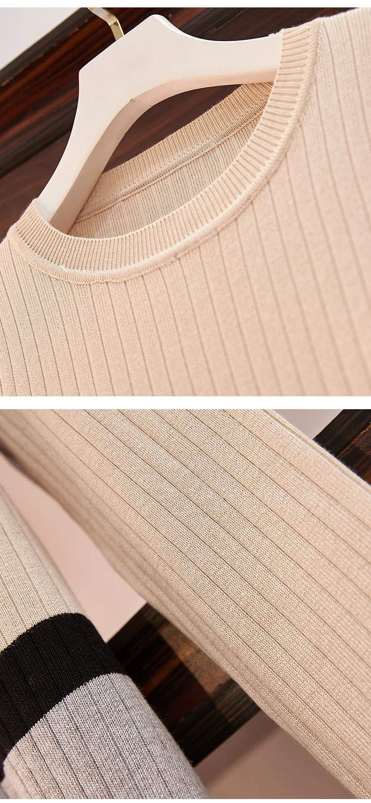SMTHMA размера плюс, Женский вязаный комплект из 2 предметов, осенне-зимний вязаный свитер с длинным рукавом+ Асимметричная юбка с эластичной талией, костюмы