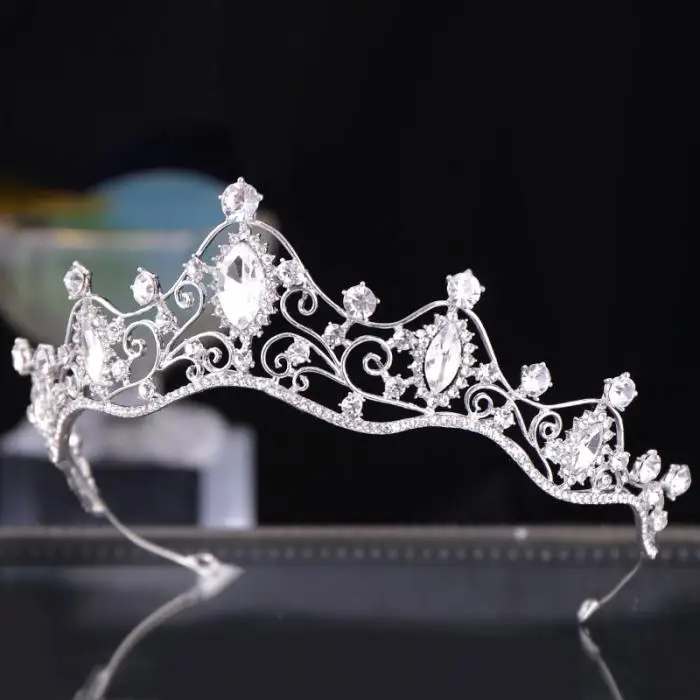 Высокая мода Европейский роскошный кристалл принцесса диадема и короны Noiva невесты головные уборы украшения для волос diadema аксессуары