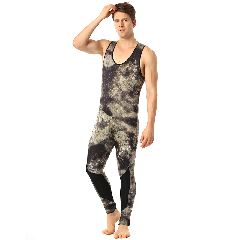 Неопреновый Мужской гидрокостюм 5 мм камуфляжный гидрокостюмы для подводной