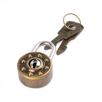 

New Metal Mini Padlock Small Luggage Box Key Lock with Key Bag Suitcase Decor Accessories