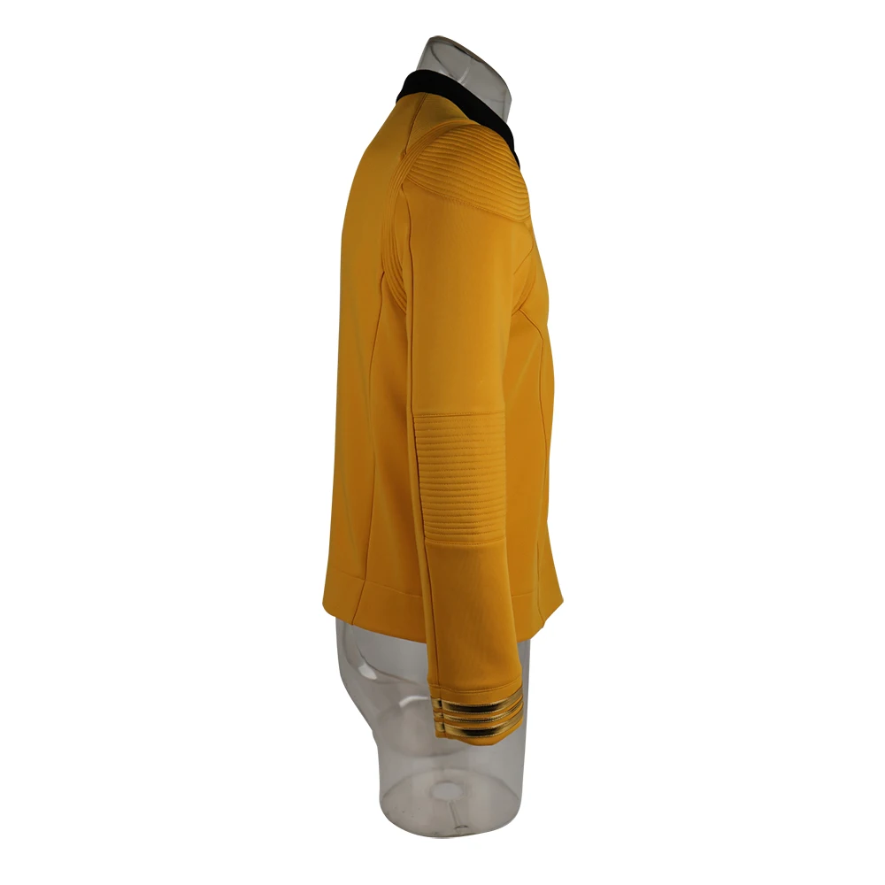 New 11 Star Trek Discovery Season 2 Starfleet Captain Kirk Shirt Uniform Badge Costumes Men Adult Halloween Cosplay Costume (7)