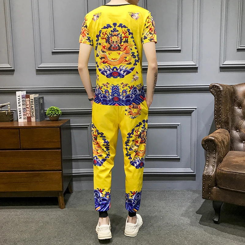 Yellow Dragon Tracksuit Men 