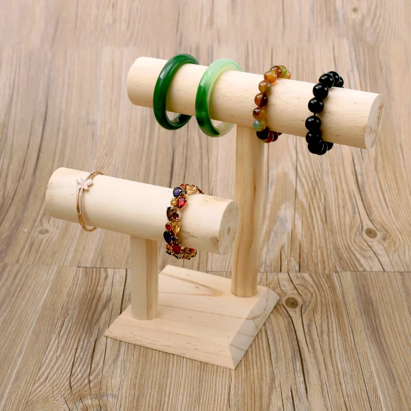 Wood Jewelry Display Stand, Hanging T Shape Storage Rack, Bracelets Holder,  Watch Chains Display Holder - AliExpress
