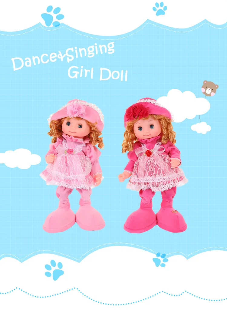 Dance girl doll electronic doll weeding dress girl Dancing and Music toy toddler doll kids toys for children educational toy