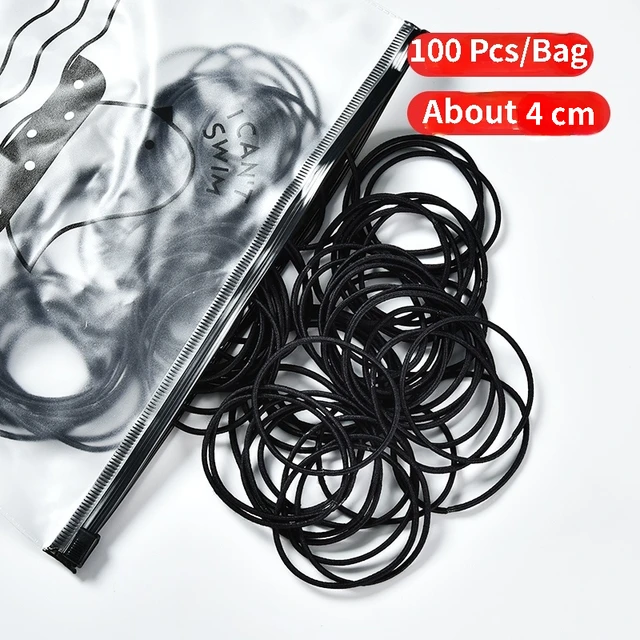 50/100 Pcs/Box New Children Cute Colors Soft Elastic Hair Bands Baby Girls Lovely Scrunchies Rubber Bands Kids Hair Accessories 29-100 Pcs Bag