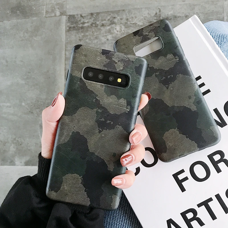 Камуфляжный военный армейский Черный силиконовый чехол для samsung Galaxy S10 S10 S8 S9 Plus S7 A40 A50 A70 Note 8 9 мягкий чехол