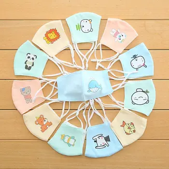 

3Pcs/set Baby cotton adjustable face Mouth Mask cartoon animal washable dust Mouth Mask For Child