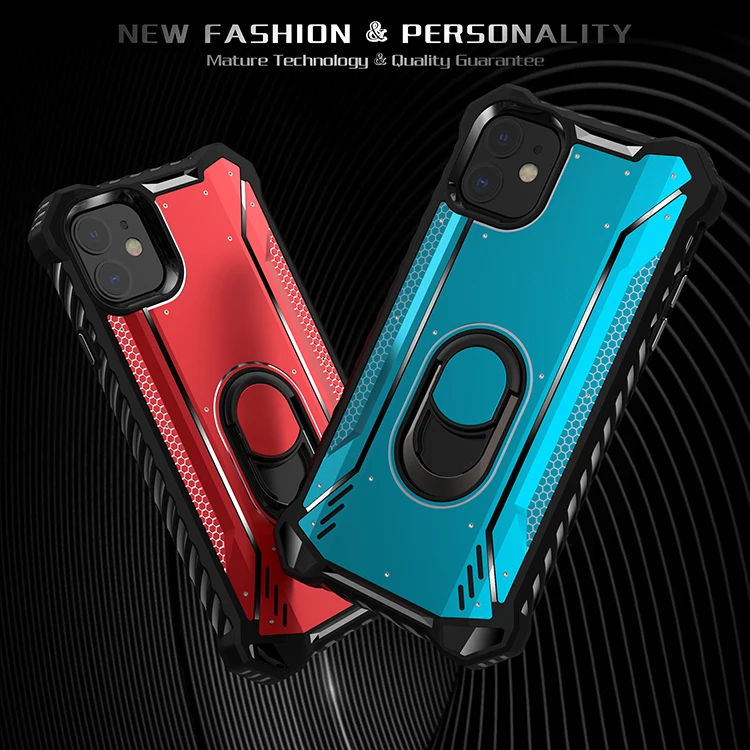 Защитный чехол для Iphone 11 Pro Max, металлический чехол с литинмовым покрытием, мягкий чехол из ТПУ для Iphone X XR XS, магнитный автомобильный чехол с кольцом