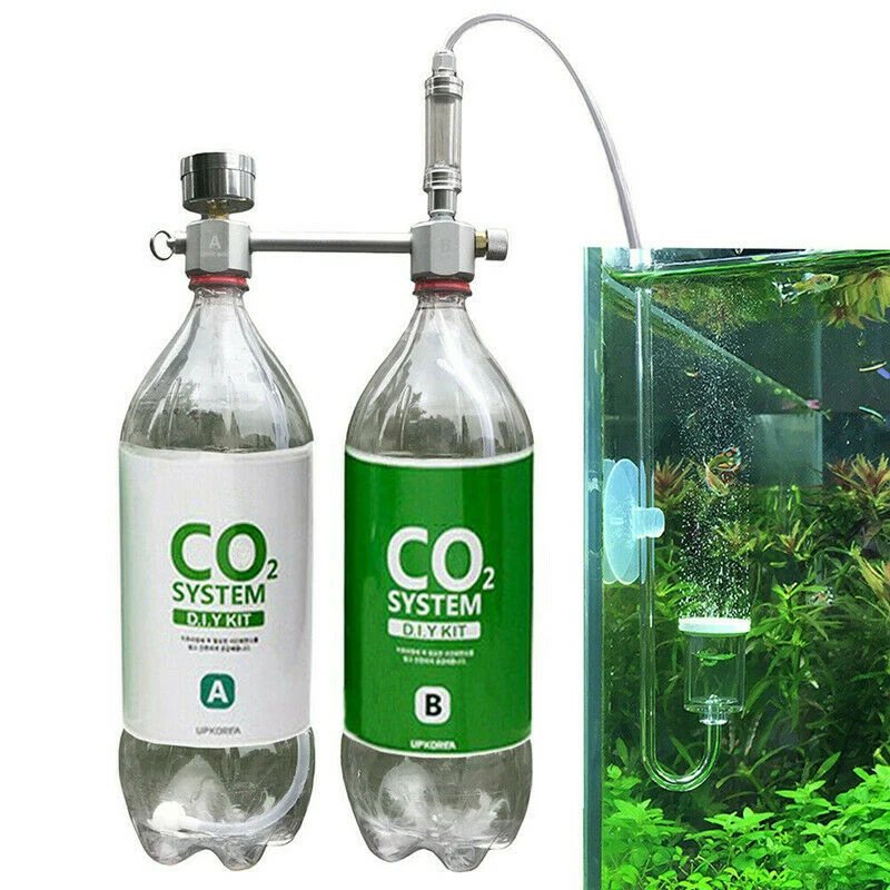 CO2 система DIY комплект CO2 генератор для растений аквариума DIY CO2 комплект под давлением w/счетчик пузырей рыбные и водные принадлежности