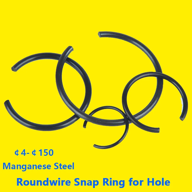Round Wire Snap Rings for Hole Snap Ring Retainer Circlips Hole Wire
