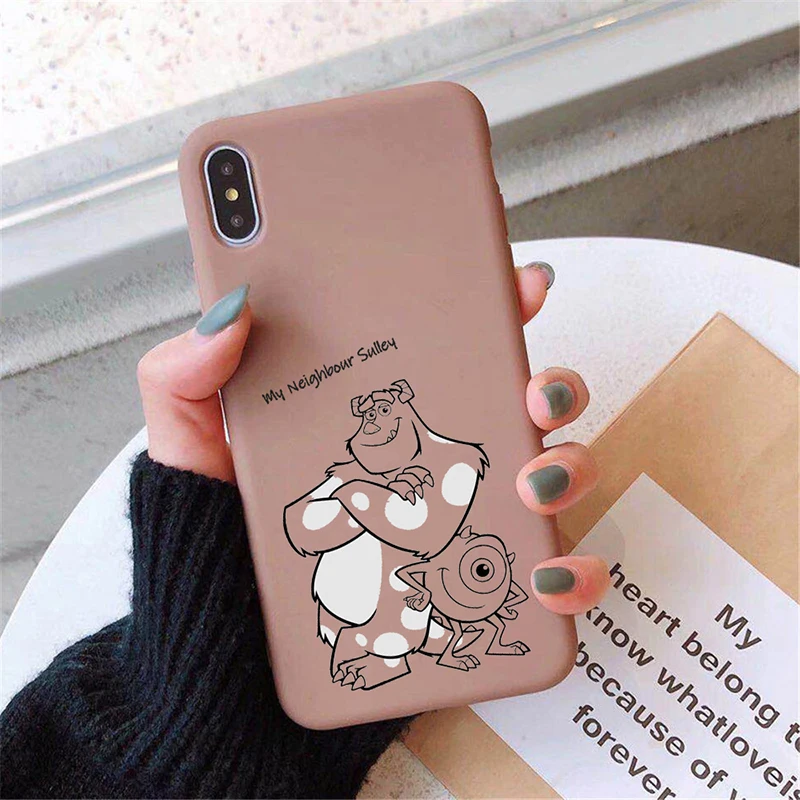 Чехол Toy Sulley Mike для samsung Galaxy Note 10 S10 S9 S8 S7 S6 Plus Lite edge Мягкий силиконовый чехол для телефона - Цвет: Monster 3 Brown