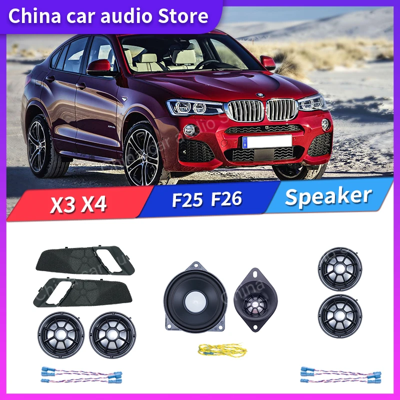 

Автомобиль X3 X4 серия седан задняя дверь твитер накладка плюс твитер для Bmw F25 F26 громкоговоритель твитер панель среднего бас-гудок