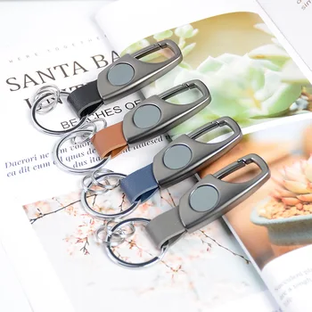 

Dumb gun iron sheet leather car key chain 2020 manufacturer wholesale fashion new key chain