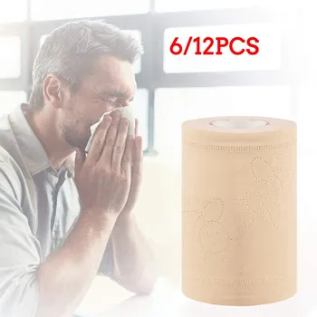 

6Rolls Hand Clean Toilet Tissue Solid Paper Napkin Serviettes 4 Ply C Fold Paper Tissues Prevent Flu Soft Strong toilettenpapier