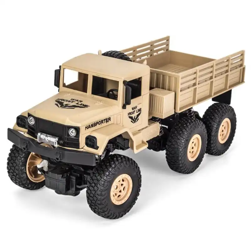 新しい4wd 6ラウンドオフロードrcカー2 4グラムワイヤレスリモコン1 18軍用トラックモデル子供のrcカーボーイズギフトについて ラジコンカー Aliexpress