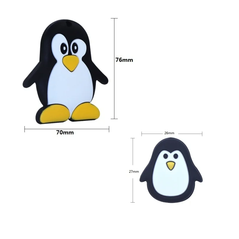 BOBO.BOX 1pc Silicone Teether Animal Silicone Teething Toy Pendant Christmas Nursing Gifts Silicone Beads  Rodents Baby Teether 4