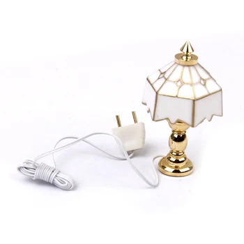 

1:12 Miniature House Table Lamp Light