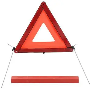 Image 2 - Car Emergency Warning Triangle With Reflective Jacket Breakdown Warn Safety Auto Folded Stop Sign Road Reflector Car Accessories