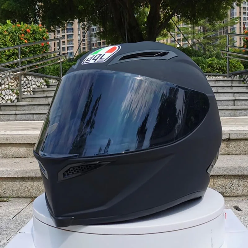 Полностью черный мотоциклетный шлем, винтажный шлем для скутера кафе, шлем для гонщика 3/4, открытый шлем в горошек