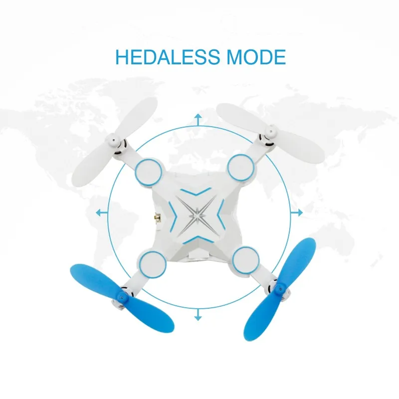 Heliway 901S RC Мини карманный беспилотный Радиоуправляемый летательный аппарат WI-FI 0.3MP Камера с видом от первого лица Складная Портативный 2,4G 6-осевой Квадрокоптер с дистанционным управлением RC игрушечный вертолет F18784