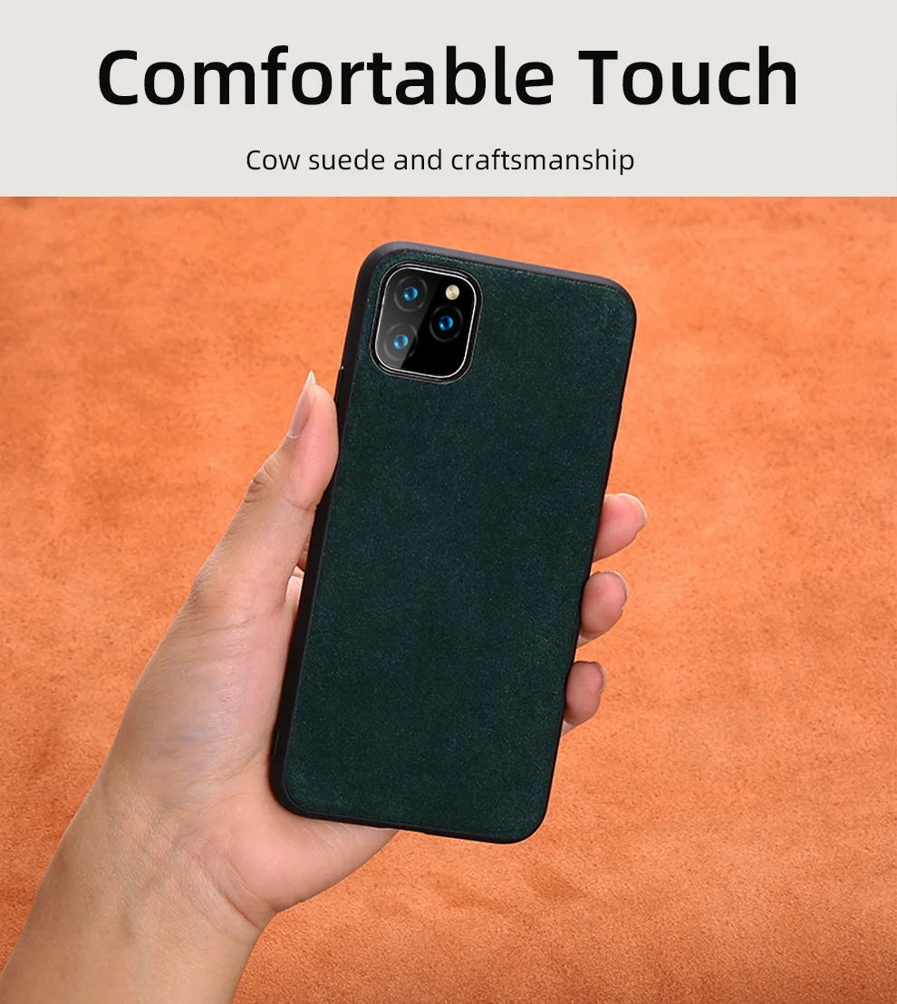 Замшевый кожаный чехол для телефона Apple iPhone 11 11Pro 11 Pro Max X XR XS Max 6p 6s p 7p 8 p 6 6s 7 8 plus