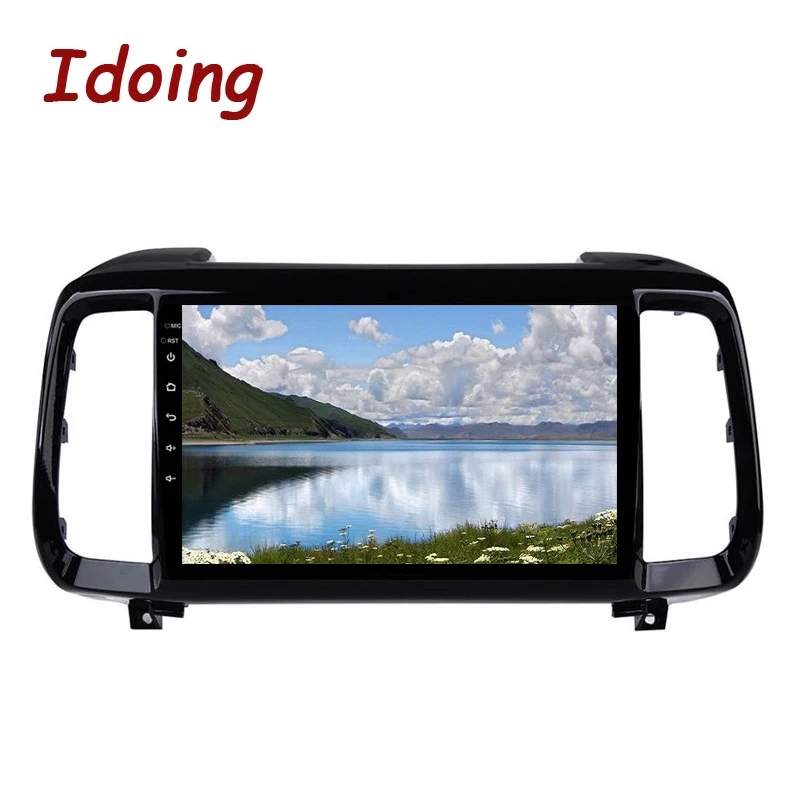 Discount Idoing 9"4G+32G Octa Core Car Radio Multimedia Android 8.1 8,1 Video Player Navigation GPS For Hyundai IX 35 2018 2019 NO 2 DIN 4