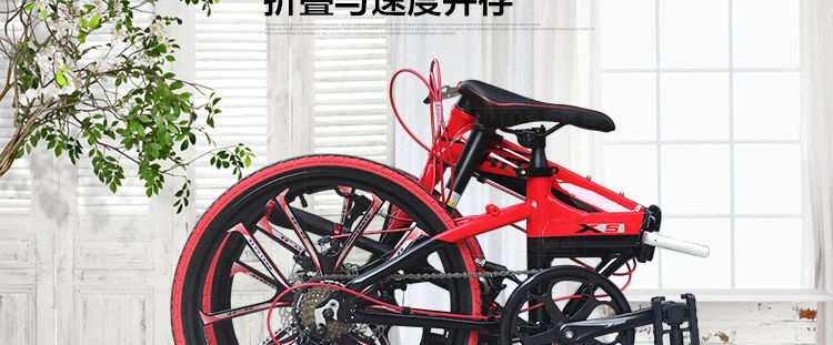 Top New Brand aluminum alloy 20/22 inch frame 6 speed folding bike outdoor BMX Disc brake bicicletas lady children bicycle 6