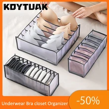 Boîte de rangement pliable pour sous-vêtements, organisateur de placard pour soutien-gorge et chaussettes