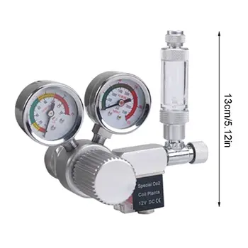 

Aquarium CO2 Regulator Mini Dual Gauge Display with Bubble Counter Check Valve