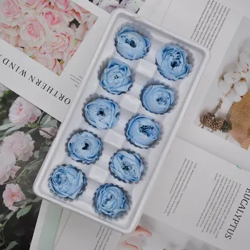 

1 box eternal flower Austin rose flower diameter 3-4cm Preserved Flowers gift box material