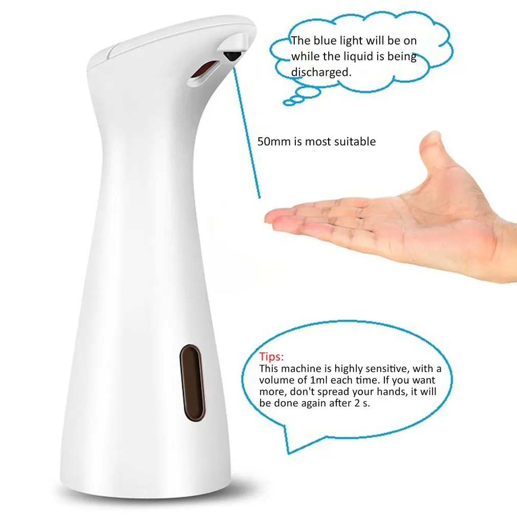 

Automatic Touchless Sensor Soap Dispenser - Fingerprint Resistant Brushed Stainless Steel - Hand Sanitiser Waterproof Base